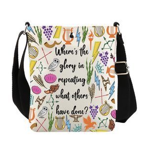 Heroes Of Olympus Gift Pj Camp Half Quote Blood Horse Crossbody Bag c: